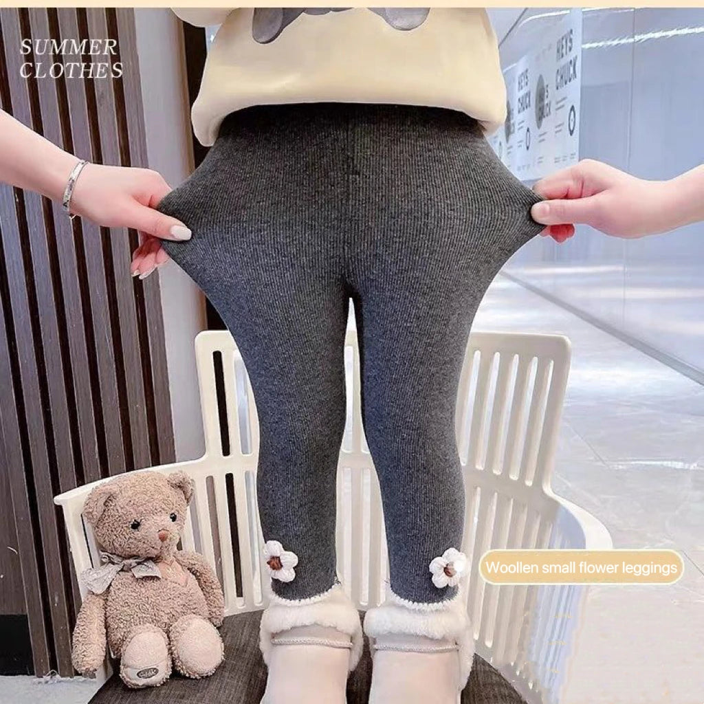Girls Plush Autumn Winter Leggings