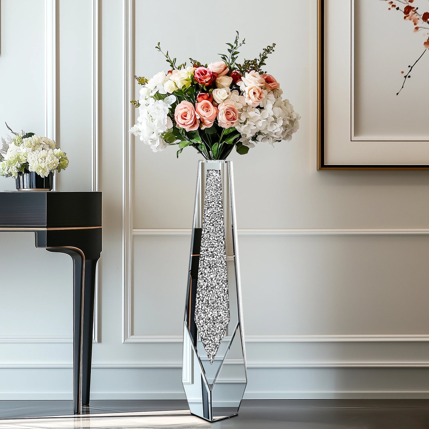 Tall Floor Mirror Glass Vase