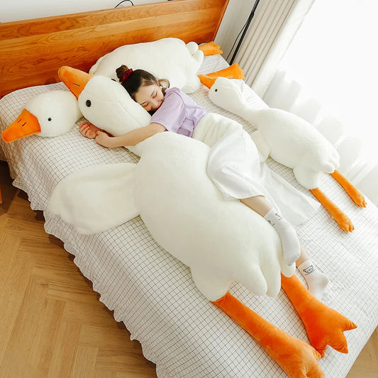 90–190cm Giant White Goose Plush Toy