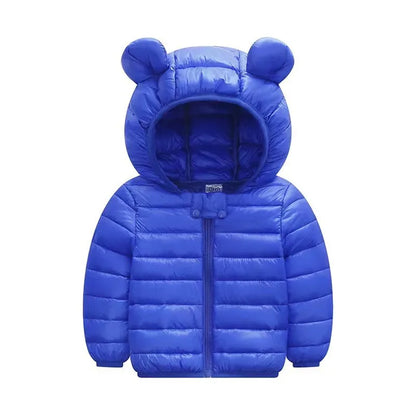 Kids Lightweight Hooded Down Jacket