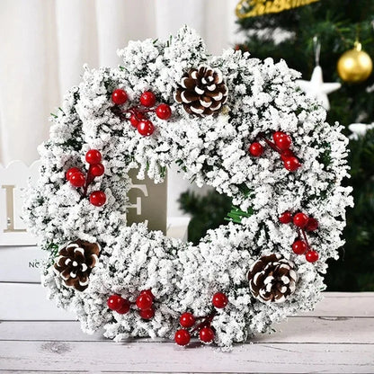 30cm Christmas Wreath with Bells, Gift Bow & Stars
