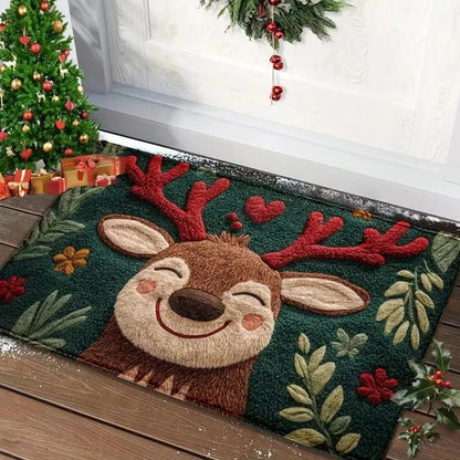 Christmas Gingerbread & Santa Door Mat