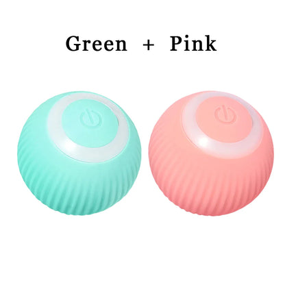 Interactive 360° Rolling Cat Toy Ball – USB Rechargeable Chase Toy for Kittens