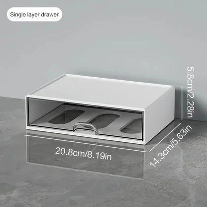 Desktop Drawer Organizer Storage Box with Pen Holder – Multi-Compartment Office Desk Organizer for Stationery, Makeup, School & Home Supplies