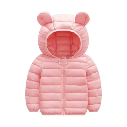 Kids Lightweight Hooded Down Jacket