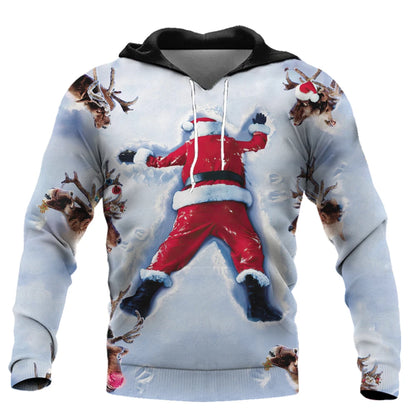 Men's Santa Claus Print Hoodie