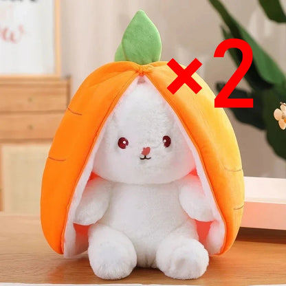 25cm Cute Strawberry & Carrot Rabbit Plush Toy