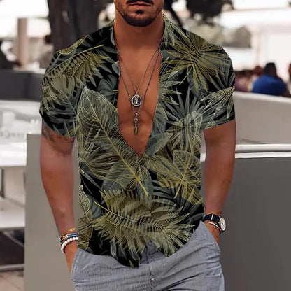 Men’s 3D Printed Coconut Hawaiian Shirt