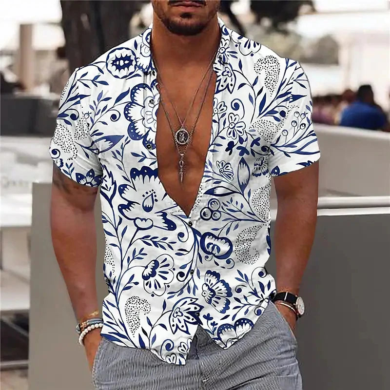 Men’s 3D Printed Coconut Hawaiian Shirt