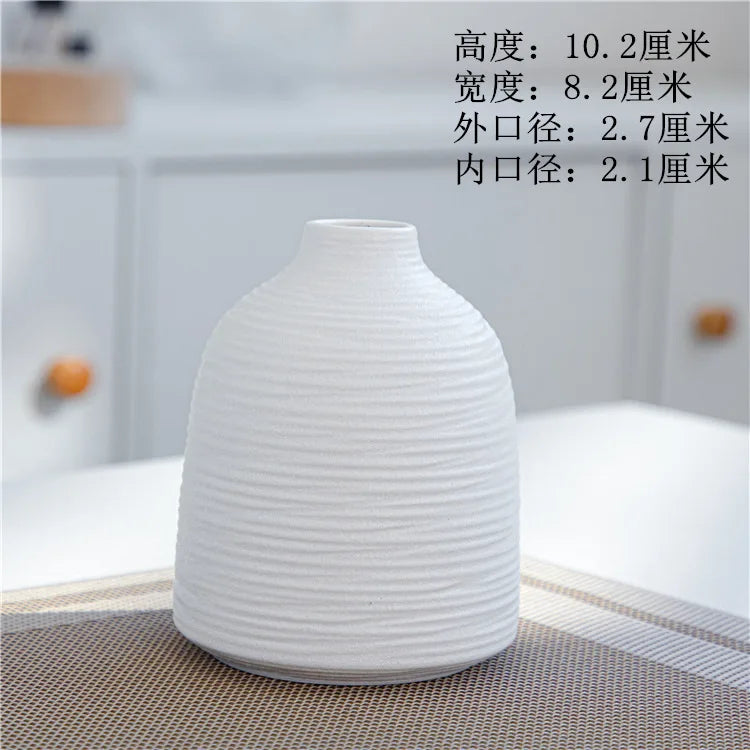 Japanese-Style Terracotta Flower Vase