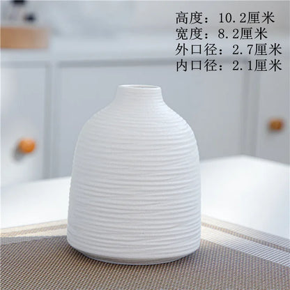 Japanese-Style Terracotta Flower Vase
