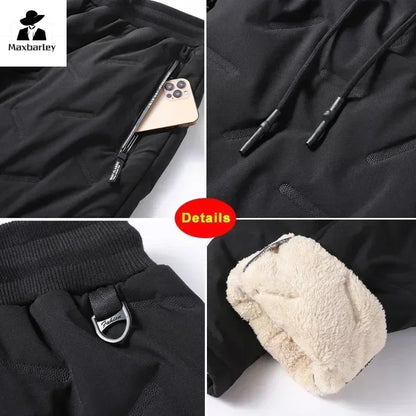 Men’s Winter Down Cotton Pants Warm & Waterproof