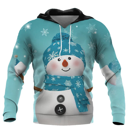 Men's Santa Claus Print Hoodie