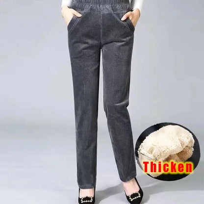 Women's High-Waisted Fleece Lined Pencil Pants
