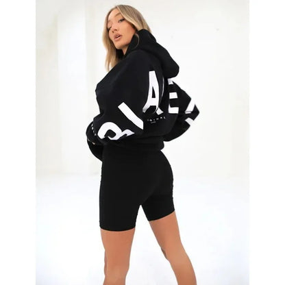 Women’s Printed Loose Hoodie