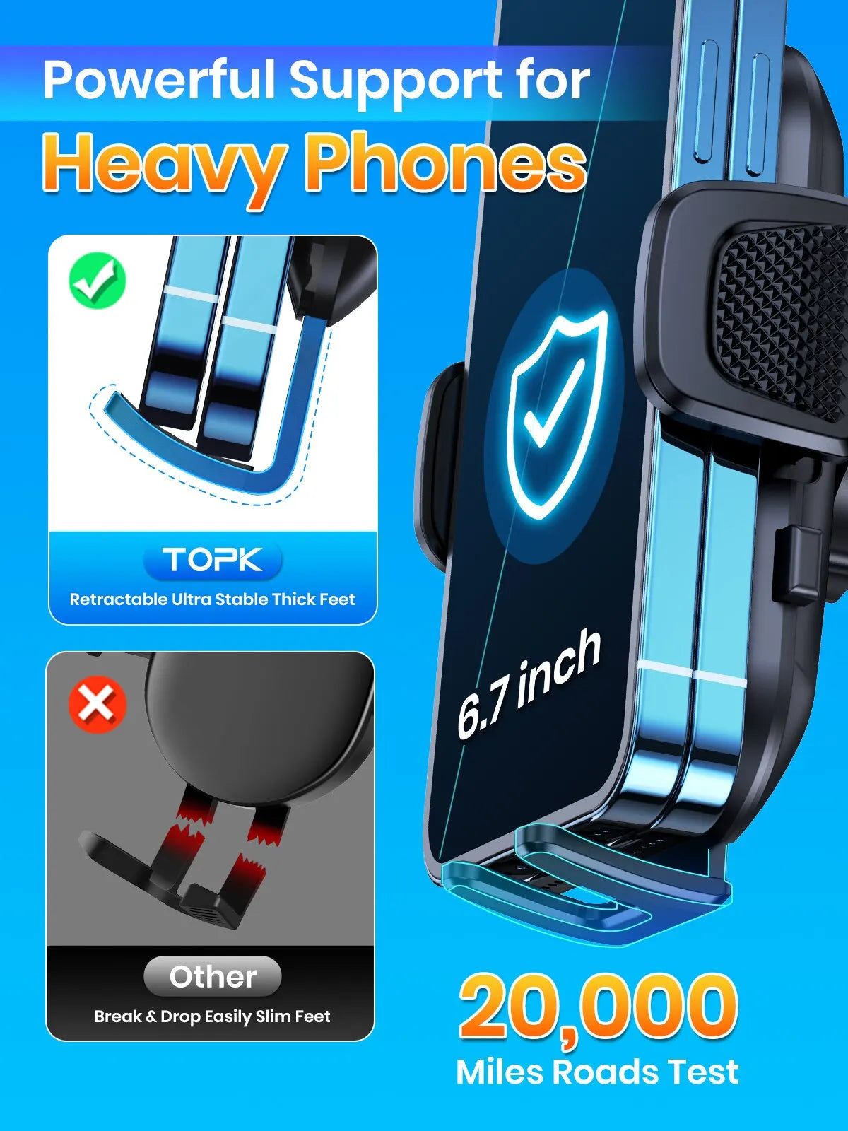 TOPK Gravity Car Phone Mount