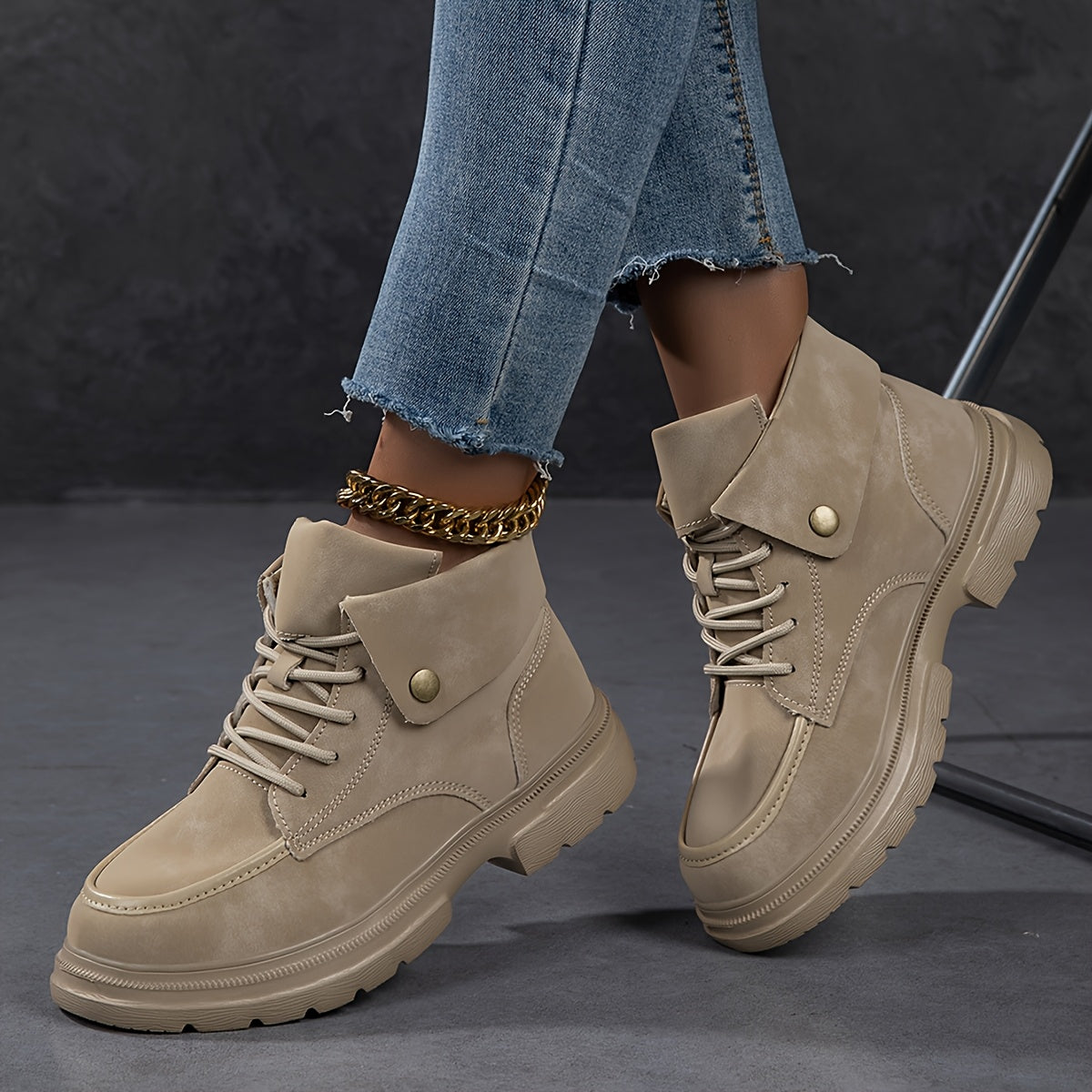 Autumn Winter Women’s Thick Sole Ankle Boots