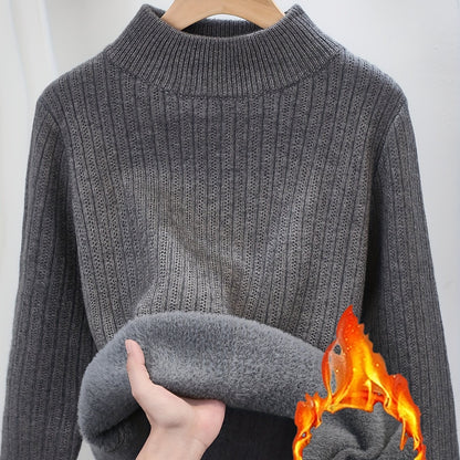 One-Piece Fleece Jumpsuit with Stand-Up Collar