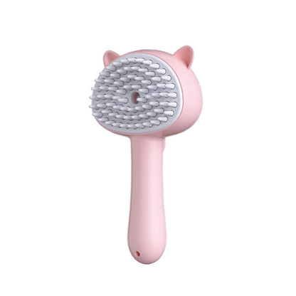 A Fantastic Rechargeable Self-Cleaning Pet Grooming Brush with Mist – For Cats & Dogs