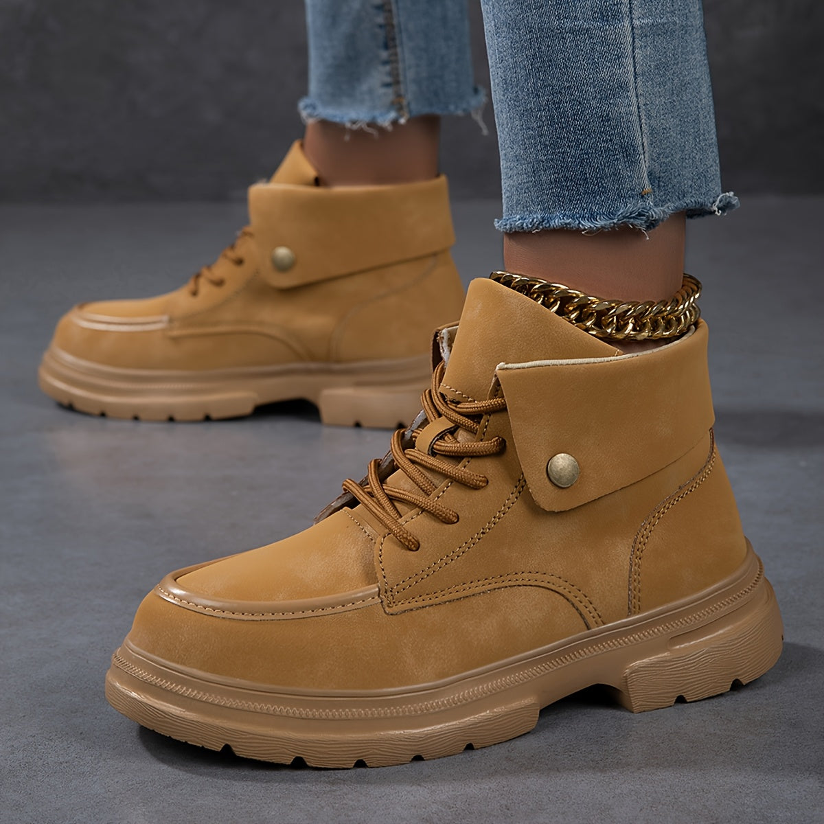 Autumn Winter Women’s Thick Sole Ankle Boots