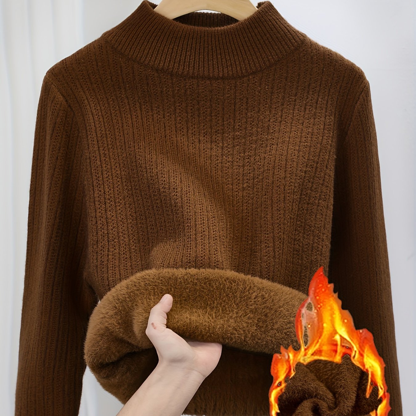 One-Piece Fleece Jumpsuit with Stand-Up Collar