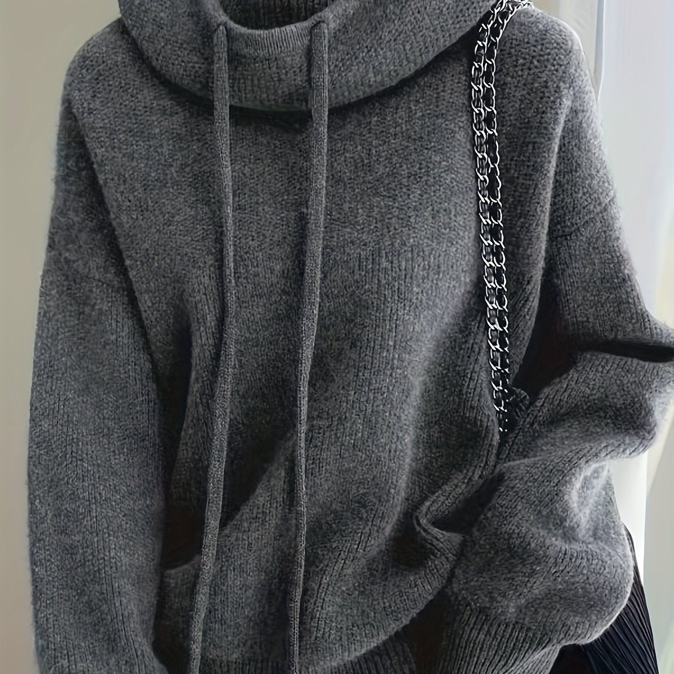 Women’s Hooded Long-Sleeve Sweater
