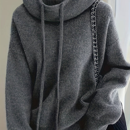Women’s Hooded Long-Sleeve Sweater