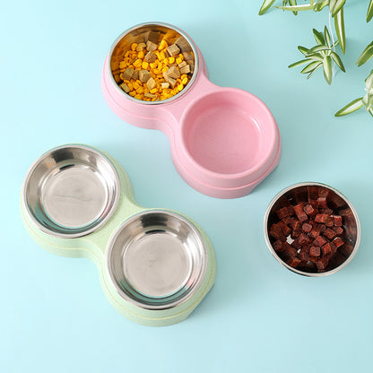 Fantastic Double Pet Bowls for Cats and Dogs – Elevated, Non-Slip & Easy to Clean