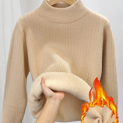 One-Piece Fleece Jumpsuit with Stand-Up Collar