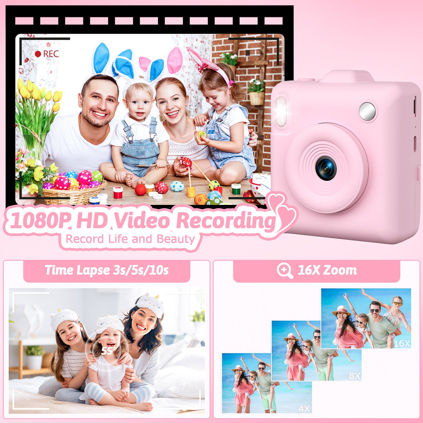 Kids Instant Print Camera