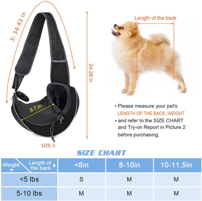 Portable Outdoor Crossbody Pet Carrier Bag for Dogs & Cats – Travel-Friendly & Stylish