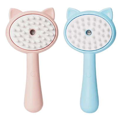 A Fantastic Rechargeable Self-Cleaning Pet Grooming Brush with Mist – For Cats & Dogs
